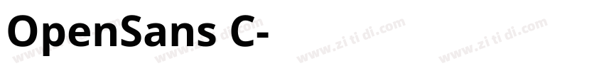 OpenSans C字体转换